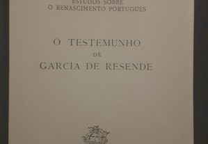 Estudos sobre o Renascimento Português. O Testemunho de Garcia de Resende