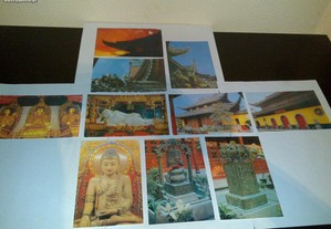 temple of the jade buddha shanghai (10 postais)