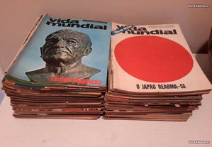 Lote de 50 números da revista Vida Mundial (1967 a 1970)