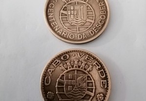 Moedas de 1 escudo de Cabo Verde e Guiné