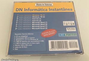 Software informática vintage (retro) Windows 95, Internet, Word, Excel