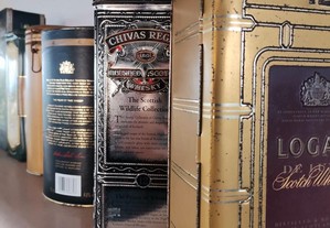 Caixas latas Whisky Bell's Scottish Chiva