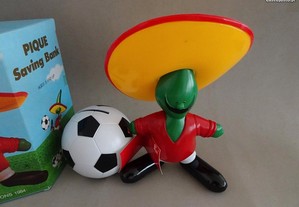 Mascote de Futebol Mundial México 86 Piqué - Mealheiro