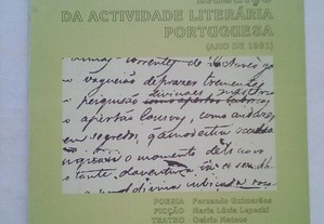 Balanço da Actividade Literária Portuguesa