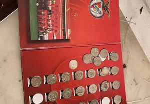 conjunto de moedas do benfica sport club