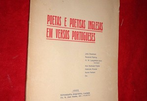 Poetas e Poetisas Inglesas em Versos Portugueses