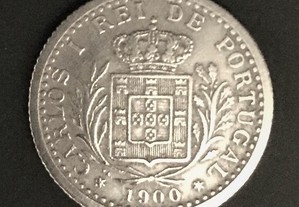 Moeda de 100 reis - D. Carlos I - Portugal - 1900