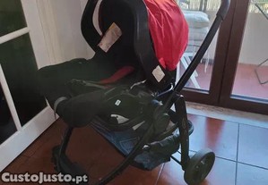 Carrinho bebé trio + Base Auto + Acessórios