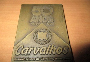 Medalha Couro Azul 50 Anos Carvalhos Of.Envio Reg.
