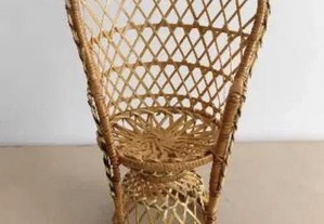 Cadeira artesanal de verga (miniatura)