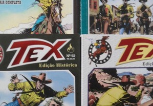 TEX Edição Histórica 90 91 92 93 BD Banda Desenhada Western Editora Mythos Faroeste Gibi
