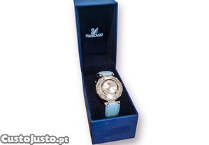 Relógio Feminino Swarovski Octea com Cristais e Pulseira Azul