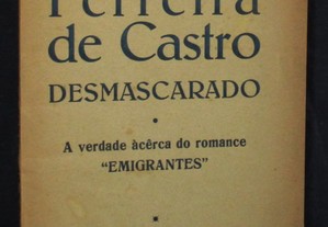 Livro Ferreira de Castro Desmascarado Joaquim Cardoso