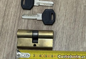 canho de fechadura 60mm com 4 chaves