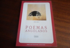 "Poemas Angolanos" - 1970 a 1985 de João Melo - 1ª Edição de 1989