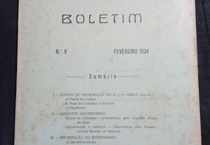 Escola Central de Oficiais 9 - Boletim 1934