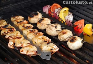 Espeto de Churrasco em Ao Inoxidvel em forma de Peixe