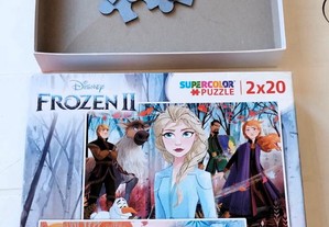 Puzzle Disney Frozen Duplo Embalagem Original