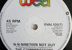 The Commentators N-N-Nineteen Not Out 1985 Música Vinyl Maxi Single