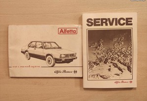 Alfa Romeo Alfetta - Manual de Proprietário