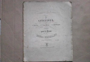 3 Cavatines pour le piano - Henri Rosellen