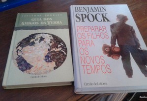 Obras de Jonathon Porritt e Benjamin Spock