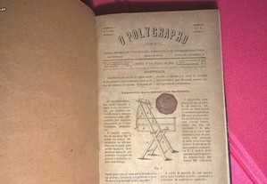 O POLYGRAPHO Jornal semanal Scientíf.1884/5 Impec.