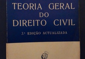 Teoria Geral do Direito Civil Coimbra Editora Edição numerada