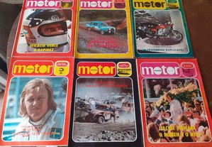Revistas Motor anos 70 automobilia com poster