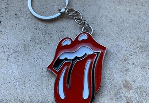 Porta-Chaves Estilo Logo "Rolling Stones" - Novo, Selado