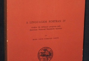 Livro A linguagem Fortran IV Maria Odete Rodrigues Cadete 1971