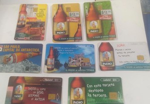 CERVEJA-8 Cartões telefónicos sobre o tema Cerveja por 12EUR ou posso trocar