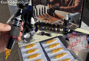 Kit Tatuagem Sem Fios COMPLETO Máquina Pen, Pele Treino -Fácil Utilização NOVO