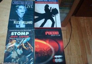 Lote 2 dvds musicais pacha, etc