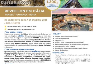 Passagem de ano em Itlia. Veneza, Florena e Roma