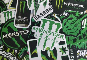 50 Stickers Autocolantes Monster