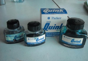 Tinta tinteiro antigo Parker Super Quink