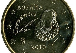 Moeda de Euro -Espanha 50 cêntimos 2010