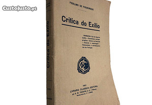 Critica do exílio - Fidelino de Figueiredo