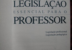 Legislação essencial para o Professor. 3ª Edição