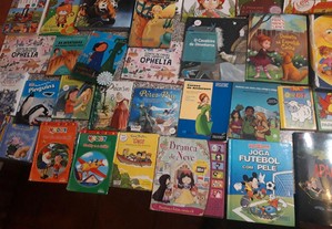 Conjunto de 70 Livros Infantil/Juvenil Diversos