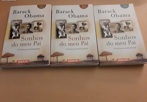 Barack Obama Sonhos do meu Pai/ A História da minha Família - 3 Vols/ Sábado