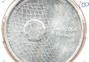 1000 Escudos 2001 Campeonato Europeu Euro 2004 - soberba prata