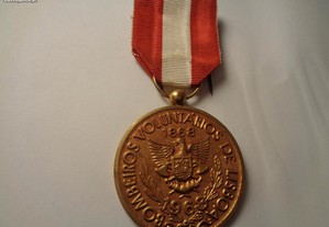 Medalha Bombeiros Lisboa Condecoração Of.Envio