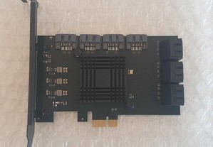Placa PCI express placa expanção para discos sata Recondicionado