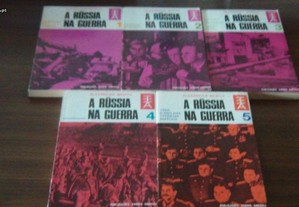 A Rússia na Guerra de de Alexander Werth 5 volumes