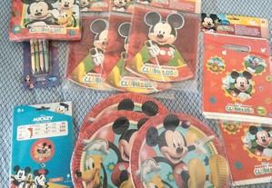 Conjunto de artigos de festas de aniversário do Mickey mouse