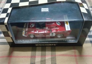 1/43 Alfa Romeo 33 TT 12 " 1000 km Spa-Francochamps" 1975- Minichamps