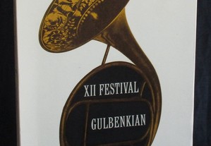 Livro Programa XII Festival Gulbenkian de Música 1968 
