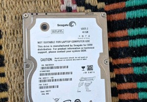 HDD 2.5 seagate St9420as 40 GB em bom estado.